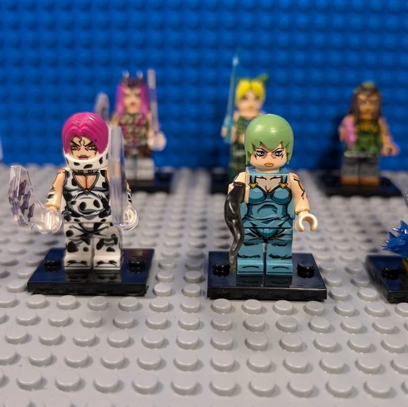 8 Minifigures- Jojo Anime Building Block Toy Manga Action Figure Collectible - Picture 2 of 12